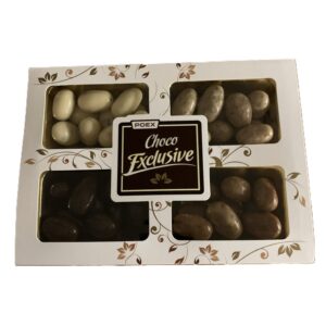 Choco Exclusive- kazeta mandlý - biela
