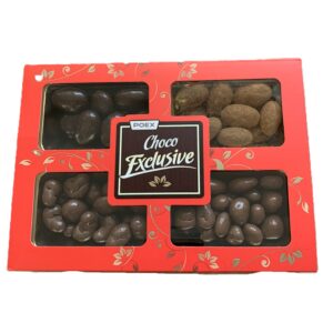 Choco Exclusive- kazeta mandlý - červená